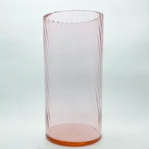 Váza Tubus růžová bambus 37cm