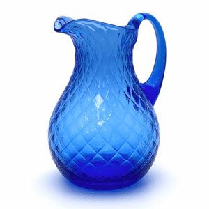 Džbán káro modrá