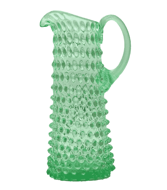 Džbán 1,2l - Hobnail – Ananas – uranový beryl