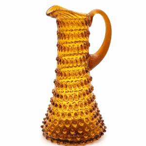 Hobnail Džbán ananas amber vysoký