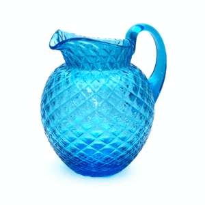 Džbán akvamarín káro