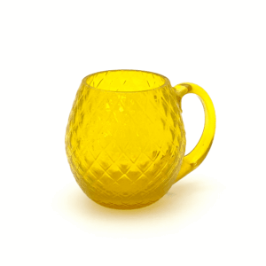 Půllitr káro žlutá