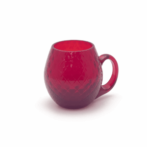 Půllitr kolekce káro granátová