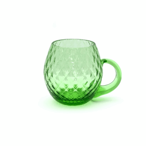 Půllitr Káro světle zelená