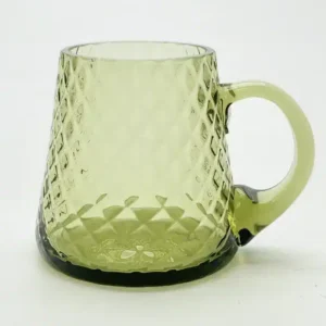 Půllitr-karo-lesní zelená