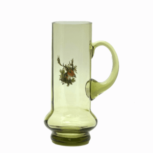 Skleněný půllitr s mysliveckým motivem