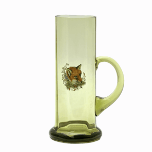 Skleněný půllitr s mysliveckým motivem