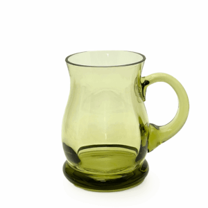 Skleněný půllitr lesni zelená