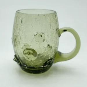 Půllitr 0,5l - Krakle - zdobený nálepy - pupky - lesní zelená