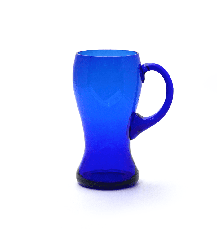 Skleněný půllitr tmavě modrá