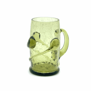 Skleněný Půllitr lesní sklo zdobený