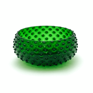 Skleněná Mísa Ananas tmavá zelená