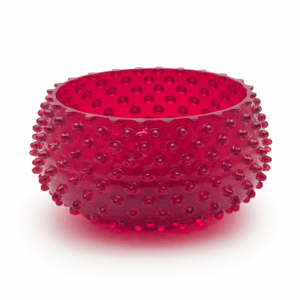 Mísa ananas hobnail granátová