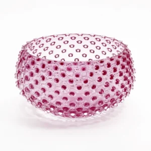 Mísa 23cm – Hobnail – Ananas – zlatá rosa