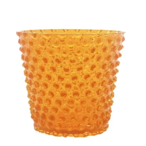 Váza, Svícen, Květináč, Mísa 16cm - Hobnail – Ananas – oranžová