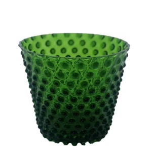 Váza, Svícen, Květináč, Mísa 16cm - Hobnail – Ananas – zelená