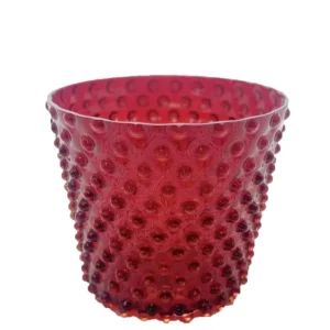 Váza, Svícen, Květináč, Mísa 16cm - Hobnail – Ananas – granát