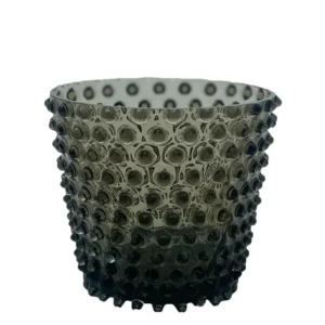 Váza, Svícen, Květináč, Mísa 16cm - Hobnail – Ananas – kouř
