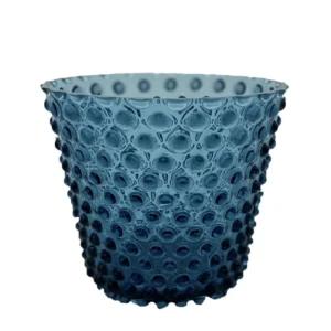 Váza, Svícen, Květináč, Mísa 16cm - Hobnail – Ananas – modrý kouř