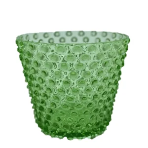 Váza, Svícen, Květináč, Mísa 16cm - Hobnail – Ananas – sv. zelená
