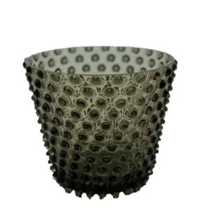 Váza, Svícen, Květináč, Mísa 16cm - Hobnail – Ananas – hnědý kouř