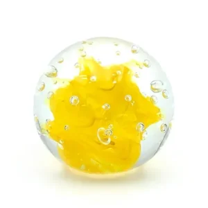 Skleněné těžítko - 3.čakra - paperweight