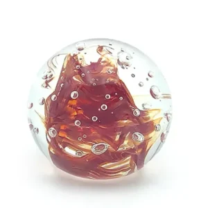 Skleněné těžítko - 1.čakra - paperweight