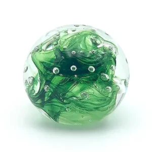 Skleněné těžítko - 4.čakra - paperweight