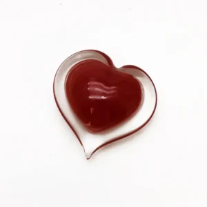Skleněné srdce – romantický dárek k Valentýnu ❤️ 10cm