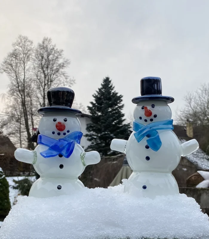 Sněhulák s modrou šálou 21-22 cm - Obrázek 2