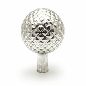 Koule na plot - stříbřená