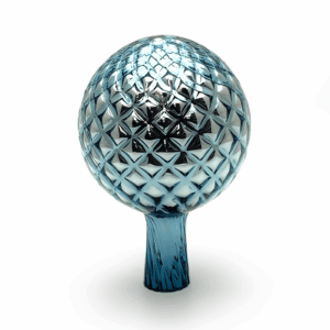 Koule na plot - stříbřená