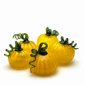 Skleněná dýně žlutá - pumpkin