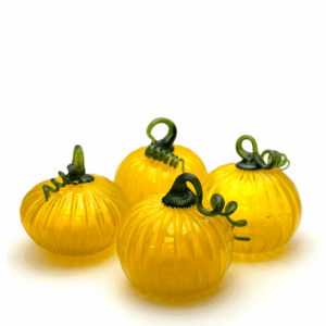 Skleněná dýne velká žlutá - pumpkin