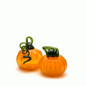 Skleněná dýně oranžová pumpkin