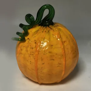 Skleněná dýně oranžová průměr cca 15cm