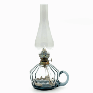 Petrolejová lampa Klára s ouškem světlý kouř