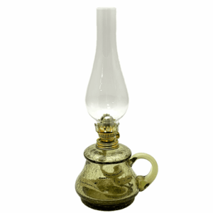Petrolejová lampa Tereza lesní zelená krakle