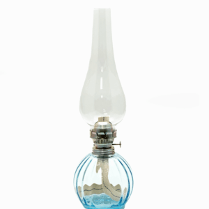Petrolejová lampa Vanesa světlý akvamarín