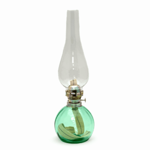 Petrolejová lampa kolekce basci beryl