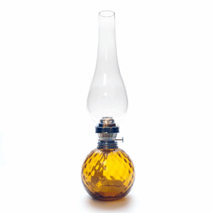 Petrolejová lampa Káro amber