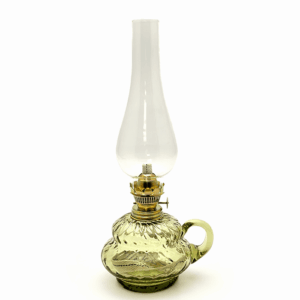 Petrolejová lampa lesní sklo kerosene lamp