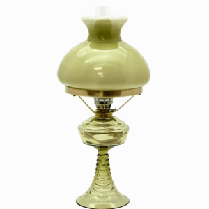 Petrolejová lampa Vanda se stínidlem lesní zelená