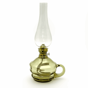 Petrolejová lampa s ouškem lesní zelená