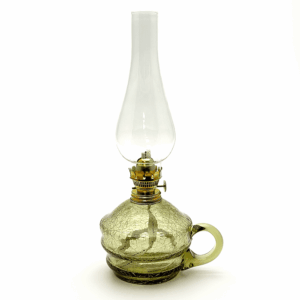 Petrolejová lampa s ouškem lesní zelená