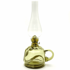 Petrolejová lampa s ouškem lesní zelená