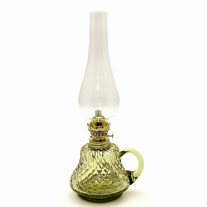 Petrolejová lampa lesní sklo kerosene lamp