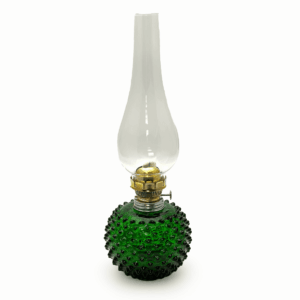 Kolekce ananas petrolejová lampa hobnail tmavě zelená