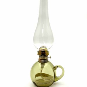Petrolejová lampa lesní zelená