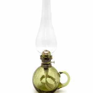 Petrolejová lampa lesní zelená